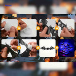 SpookLight™ Lamp | 3D Halloween LED Bats & Spiders Wall Decor