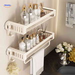 Storiva™ Suction Cup Shelf | No-Drill Wall Storage & Rust-Proof Basket