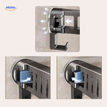 Storiva™ Suction Cup Shelf | No-Drill Wall Storage & Rust-Proof Basket