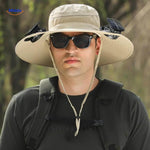 Sunbreeze™ Solar Fan Hat | Wide-Brim UV Protection & Cooling Breeze