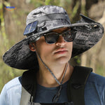 Sunbreeze™ Solar Fan Hat | Wide-Brim UV Protection & Cooling Breeze