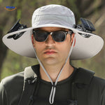 Sunbreeze™ Solar Fan Hat | Wide-Brim UV Protection & Cooling Breeze
