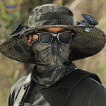 Sunbreeze™ Solar Fan Hat | Wide-Brim UV Protection & Cooling Breeze