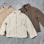 CozyLuxe™ Teddy Wool Coat | High Collar & Soft Faux Lambswool
