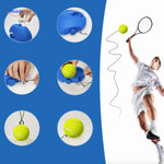 Solarix™ TennisPro Trainer | Solo Practice & Elastic Rebound Cord