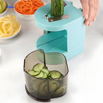 Vega™ Spiralizer | Vertical Hand-Crank Vegetable Cutter & Salad Maker