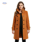 Veloura™ Coat | Elegant Button-Front Women's Coat & Warmth