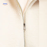 CozyLuxe™ Teddy Wool Coat | High Collar & Soft Faux Lambswool