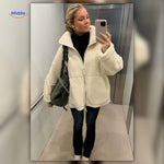 CozyLuxe™ Teddy Wool Coat | High Collar & Soft Faux Lambswool