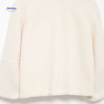 CozyLuxe™ Teddy Wool Coat | High Collar & Soft Faux Lambswool