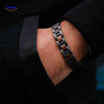 Woodforge™ Bracelet | Wood & Metal, Rugged Design and All-Day Comfort