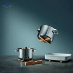 Woodinex™ Magnetic Wooden Trivet | Heat-Resistant & Space-Saving