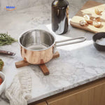 Woodinex™ Magnetic Wooden Trivet | Heat-Resistant & Space-Saving