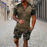 Zippora™ Set | Breathable Zip Shirt & Matching Shorts
