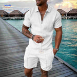 Zippora™ Set | Breathable Zip Shirt & Matching Shorts