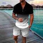 Zippora™ Set | Breathable Zip Shirt & Matching Shorts